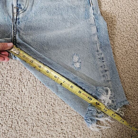 Custom LEVI'S Wedgie Straight Jean Cutoffs 28 - Picture 7 of 8